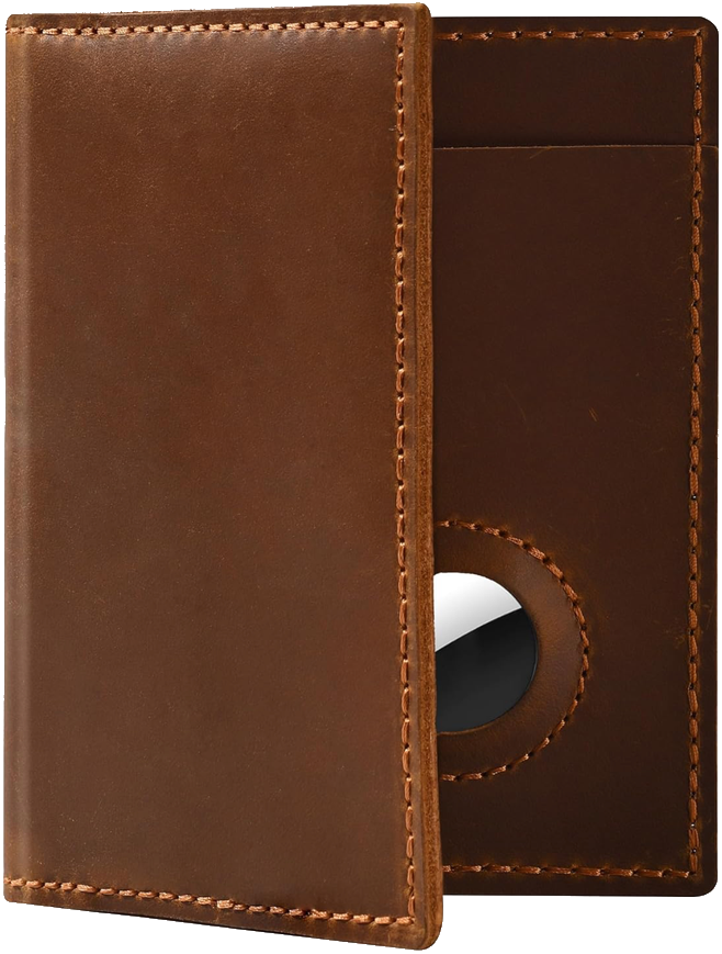 Leather Passport Holder (AirTag)