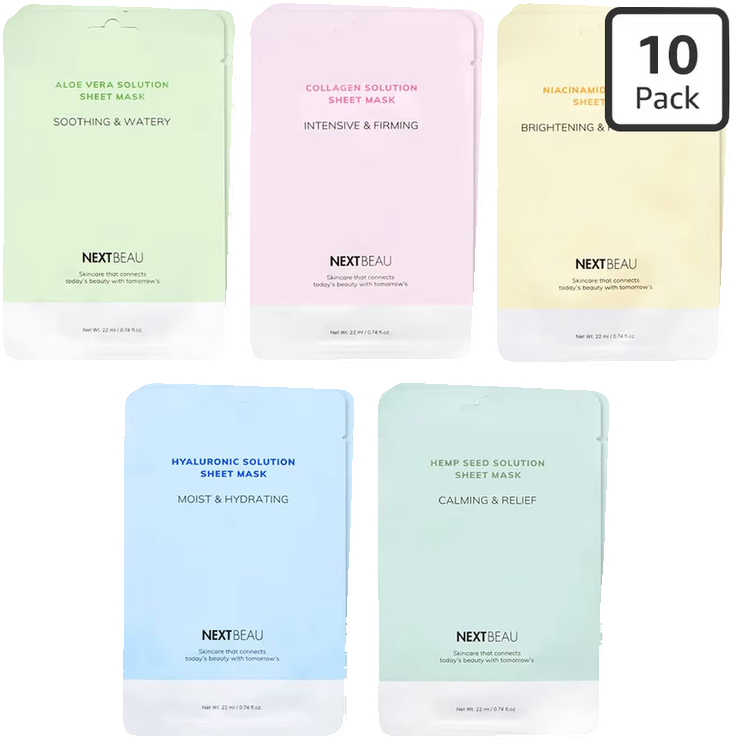 Solution Sheet Mask Variety 10-Pack