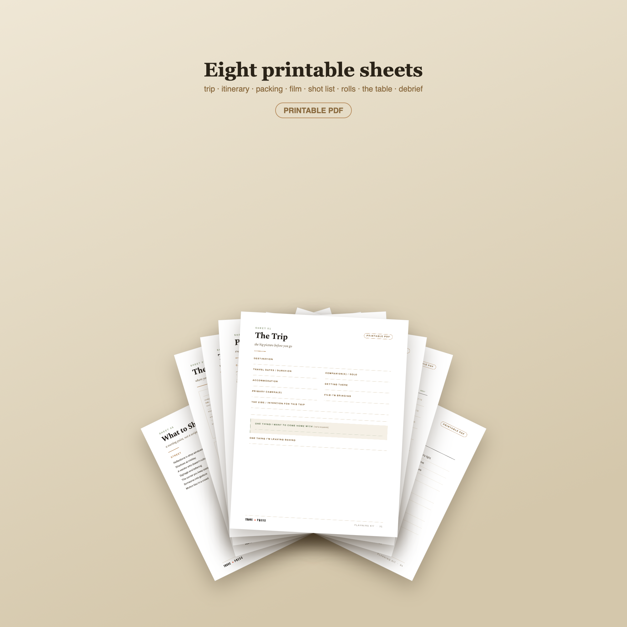 The Analog Traveler Planning Kit