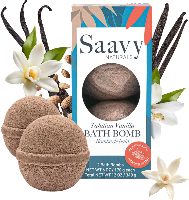 Saavy Naturals Tahitian Vanilla Bath Bomb